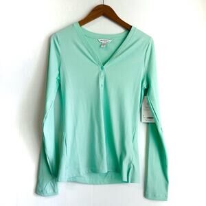 🆕 Athleta uptempo ribbed hemley top mint colored size medium NWT